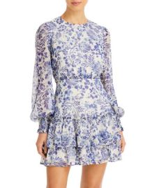 AQUA Floral Ruffled Mini Dress - 100 Exclusive Bloomingdales at Bloomingdales