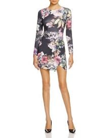 AQUA Floral Scuba Dress at Bloomingdales