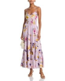AQUA Floral Twist Front Maxi Dress - Exclusive Bloomingdales at Bloomingdales
