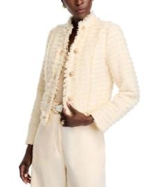 AQUA Fringe Tweed Jacket - Exclusive Bloomingdales at Bloomingdales