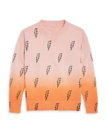 AQUA Girls Ombreacute Lightning Bolt Sweater Big Kid - 100 Exclusive   Bloomingdales at Bloomingdales