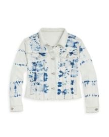 AQUA Girls Tie Dyed Denim Jacket Big Kid - 100 Exclusive Bloomingdales at Bloomingdales