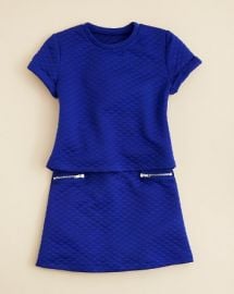 AQUA Girlsand039 Quilted Crop Top andamp A Line Skirt - Sizes S-XL at Bloomingdales