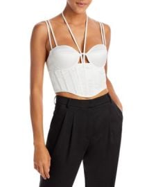 AQUA Halter Bustier Top - 100 Exclusive Bloomingdales at Bloomingdales