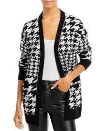 AQUA Houndstooth Cardigan - 100 Exclusive Bloomingdales at Bloomingdales