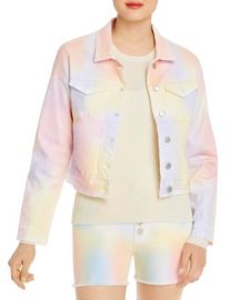 AQUA Jean Jacket in Pastel Multi - 100 Exclusive   Bloomingdales at Bloomingdales