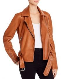 AQUA Leather Moto Jacket - 100  Exclusive  Women - Bloomingdale s at Bloomingdales