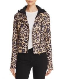 AQUA Leopard Faux Suede Moto Jacket - 100  Exclusive  Women - Bloomingdale s at Bloomingdales