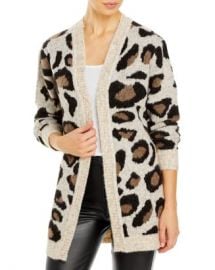 AQUA Leopard Open-Front Cardigan - 100 Exclusive    Bloomingdales at Bloomingdales