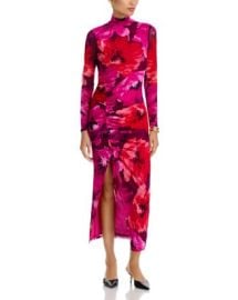 AQUA Long Sleeve Mesh Maxi Dress - Exclusive Bloomingdale39s at Bloomingdales