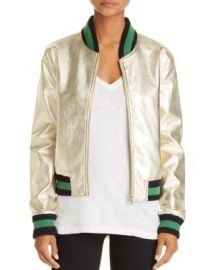 AQUA Metallic Bomber Jacket - 100  Exclusive at Bloomingdales