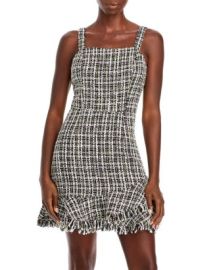 AQUA Metallic Tweed Square Neck Dress - 100 Exclusive   Bloomingdales at Bloomingdales