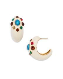 AQUA Mixed Stone Half Hoop Earrings - Exclusive Bloomingdalex27s Jewelry amp Accessories at Bloomingdales