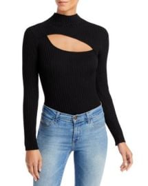 AQUA Mock Neck Keyhole Bodysuit - 100 Exclusive   Bloomingdales at Bloomingdales