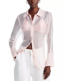 AQUA Organza Shirt - 100 Exclusive Bloomingdales at Bloomingdales