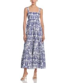 AQUA Palm Print Maxi Dress - Exclusive Bloomingdales at Bloomingdales