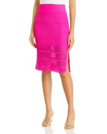 AQUA Pointelle Skirt - 100 Exclusive Bloomingdales at Bloomingdales