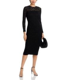 AQUA Puckered Lace Midi Sheath Dress - Exclusive Bloomingdales at Bloomingdales