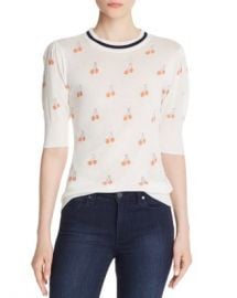 AQUA Puff-Sleeve Cherry Print Top - 100  Exclusive  Women - Bloomingdale s at Bloomingdales