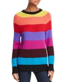 AQUA Rainbow-Stripe Cashmere Sweater - 100  Exclusive  Women - Bloomingdale s at Bloomingdales