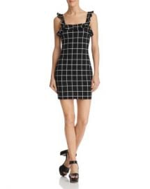 AQUA Ruffled Windowpane Dress - 100  Exclusive  Women - Bloomingdale s at Bloomingdales