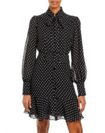 AQUA Sheer Polka Dot Dress     100  Exclusive Women - Bloomingdale s at Bloomingdales