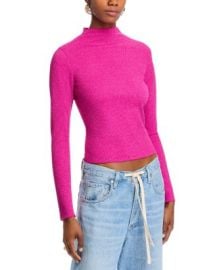 AQUA Shimmer Knit Top - Exclusive Bloomingdales at Bloomingdales
