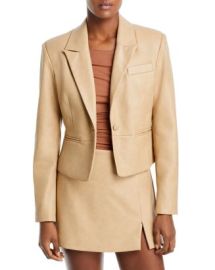 AQUA Shrunken Cropped Blazer - 100 Exclusive Bloomingdales at Bloomingdales