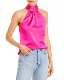 AQUA Sleeveless Halter Top - 100 Exclusive   Bloomingdales at Bloomingdales