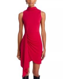 AQUA Sleeveless Jersey Mock Neck Dress - 100 Exclusive Bloomingdales at Bloomingdales