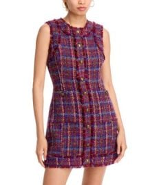 AQUA Sleeveless Tweed Mini Dress - Exclusive Bloomingdale39s at Bloomingdales