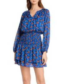 AQUA Smocked Floral Dot Dress - 100 Exclusive    Bloomingdales at Bloomingdales