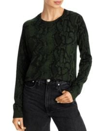 AQUA Snake Print Cashmere Sweater - 100 Exclusive   Bloomingdales at Bloomingdales