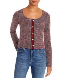 AQUA Stretch Tweed Top - 100 Exclusive   Bloomingdales at Bloomingdales