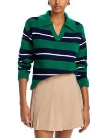 AQUA Striped Polo Sweater - Exclusive Bloomingdales at Bloomingdales