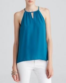 AQUA Top - Sleeveless Keyhole at Bloomingdales