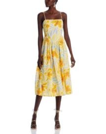 AQUA Tropical Floral Midi Dress - Exclusive Bloomingdales at Bloomingdales