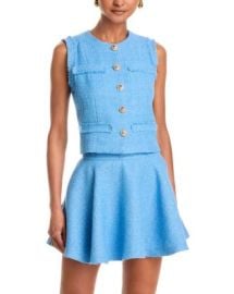 AQUA Tweed Boxy Vest - Exclusive Bloomingdales at Bloomingdales