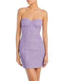 AQUA Tweed Bustier Dress - 100 Exclusive Bloomingdales at Bloomingdales