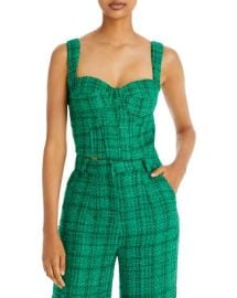 AQUA Tweed Bustier Top - 100 Exclusive Bloomingdales at Bloomingdales