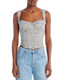 AQUA Tweed Bustier Top - 100 Exclusive Bloomingdales at Bloomingdales