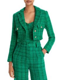 AQUA Tweed Cropped Jacket - 100 Exclusive Bloomingdales at Bloomingdales