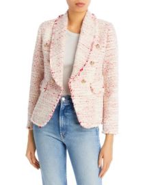 AQUA Tweed Double Breasted Blazer - 100 Exclusive Bloomingdales at Bloomingdales