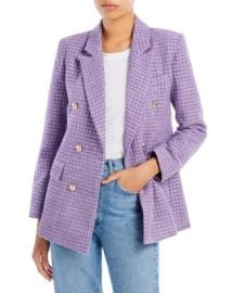 AQUA Tweed Double Breasted Blazer - 100 Exclusive Bloomingdales at Bloomingdales