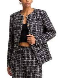 AQUA Tweed Plaid Blazer Bloomingdales at Bloomingdales