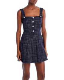 AQUA Tweed Sleeveless Mini Dress Bloomingdales at Bloomingdales