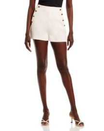 AQUA Twill Knot Button Shorts - 100 Exclusive Bloomingdales at Bloomingdales