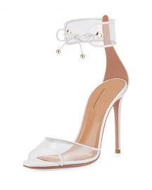 AQUAZZURA OPTIC PVC 105MM SANDAL at Bergdorf Goodman