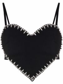 AREA heart-shaped Studded Top - at Farfetch