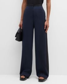 ARGENT Jones Colorblock Seasonless Wool Trousers at Neiman Marcus